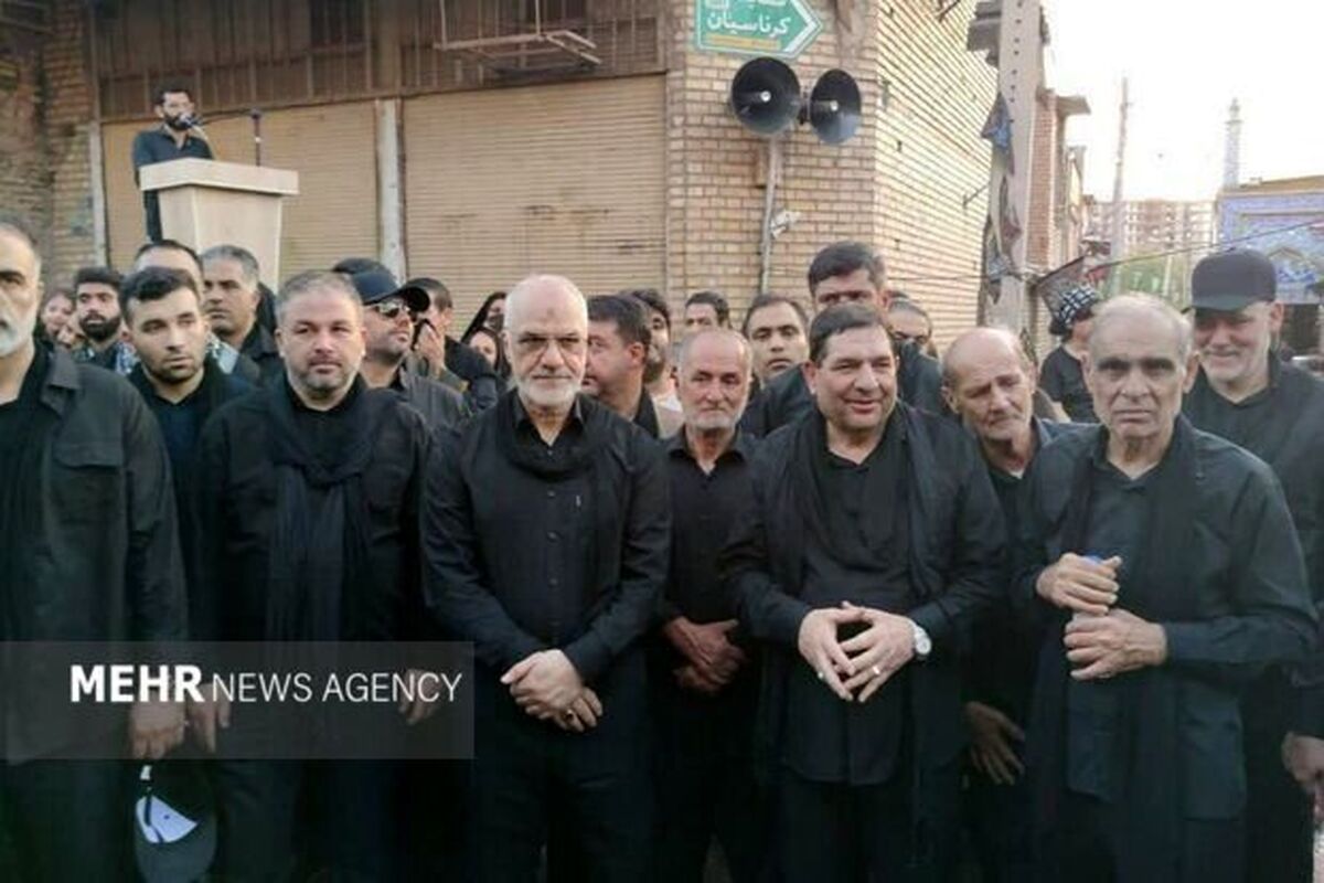پوشش متفاوت معاون اول رئیسی در مراسم محرم 