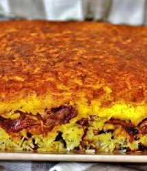 طرز تهیه ته‌چین ورامینی