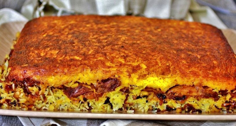 طرز تهیه ته‌چین ورامینی