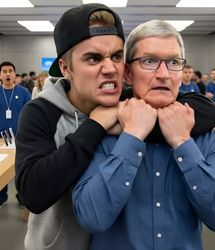 «جاستین بیبر» کارکنان اپل را به خفه‌کردن تهدید کرد