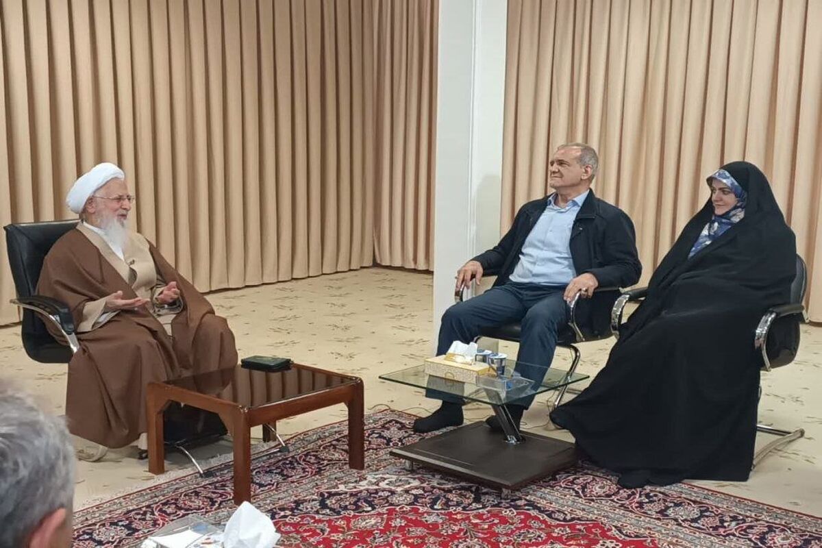مرجع تقلید معروف در دیدار با پزشکیان: مسائلی مانند حجاب با فشار حل نمی‌شود

