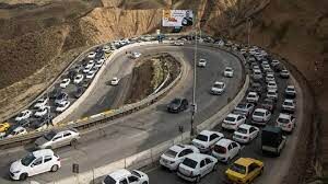 محدودیت تردد در محور تهران - شهریار و ترافیک سنگین محور چالوس