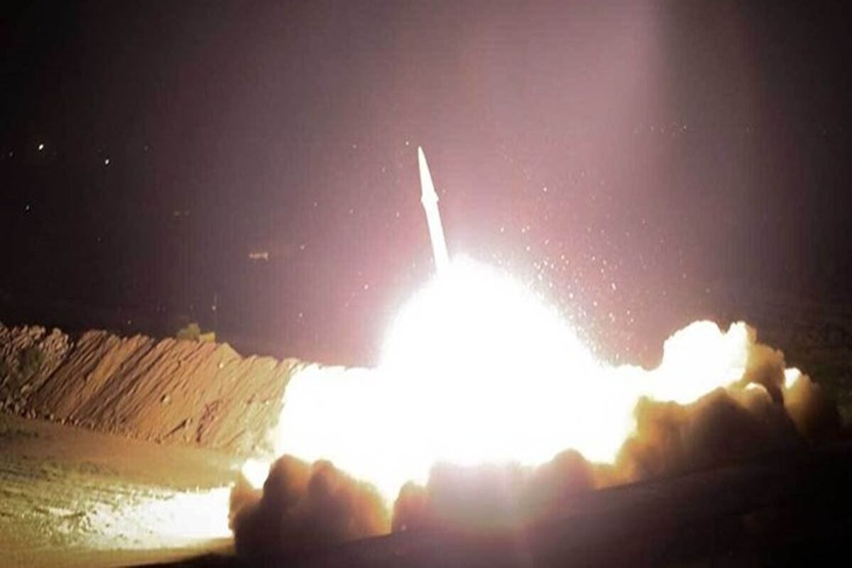 تصاویر تازه منتشر شده از لحظه اصابت موشک‌های سپاه به مقر موساد