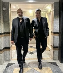 امیر جعفری و پسرش!/ عکس