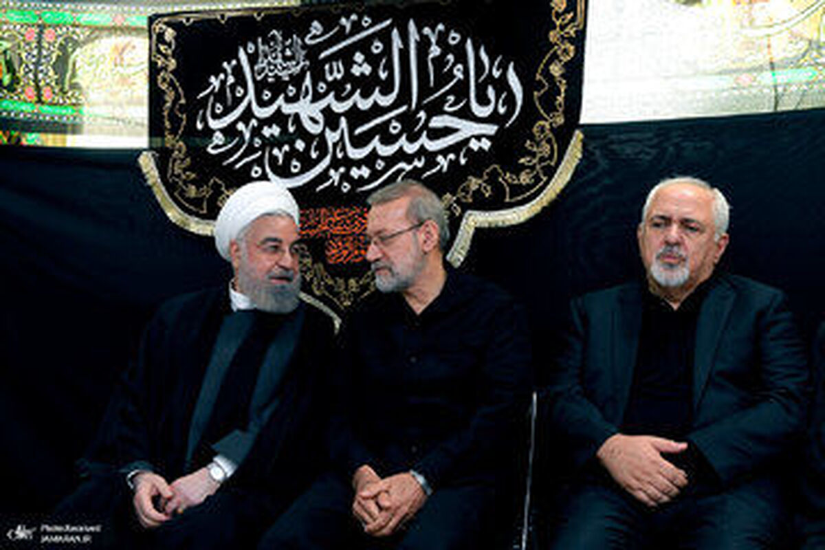 ظریف، لاریجانی و جهانگیری در دفتر حسن روحانی + عکس
