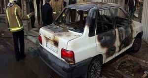 عروس جوان با همدستی پسر غریبه ماشین نامزدش را آتش زد