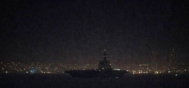 استقرار ناو هواپیمابر جرالد فورد در اسرائیل+ ببینید