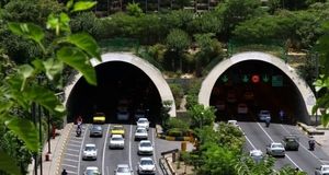 هر دو مسیر تونل امیرکبیر امشب مسدود است