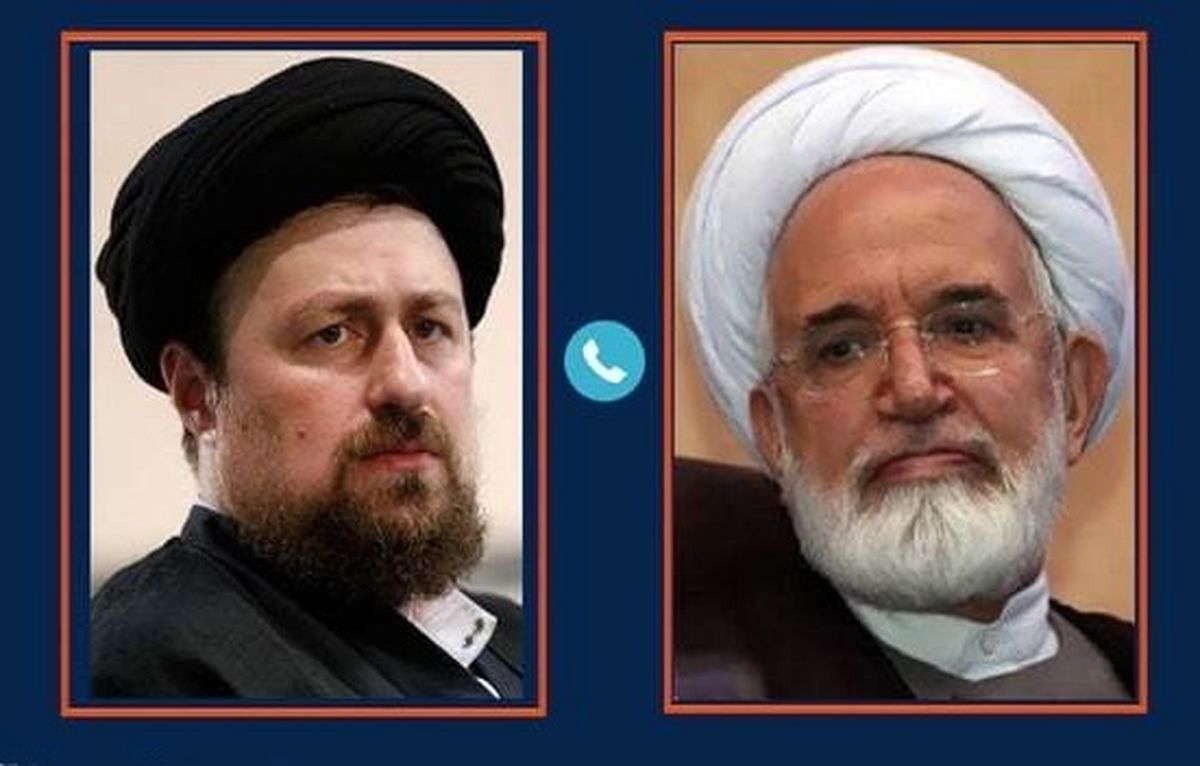 تماس تلفنی سید حسن خمینی با مهدی کروبی