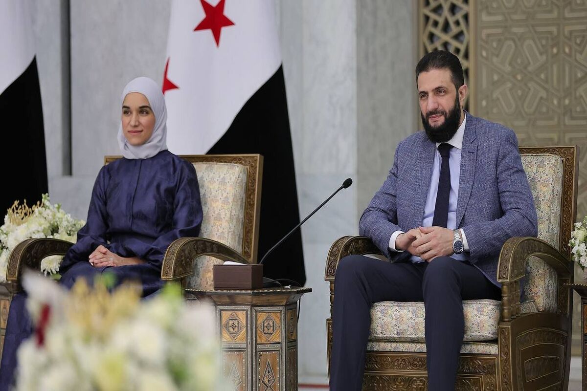 تصاویری از جولانی و همسرش در جشن عید فطر