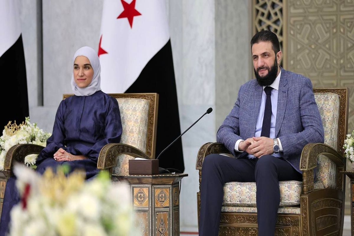 تصاویری از جولانی و همسرش در جشن عید فطر