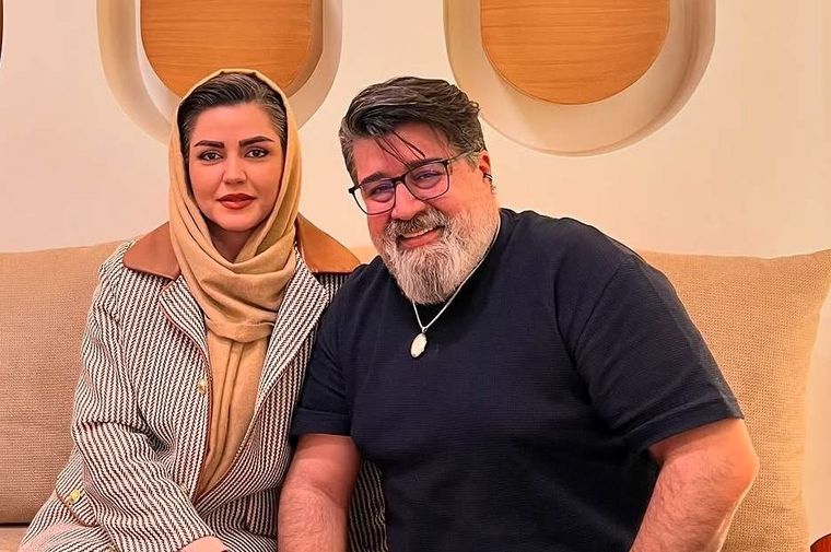 ژست عجیب مهدی یغمایی و همسرش در عکس جدیدشان!