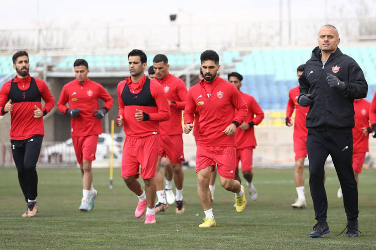 تمرین سنگین پرسپولیس بعد از جلسه فنی