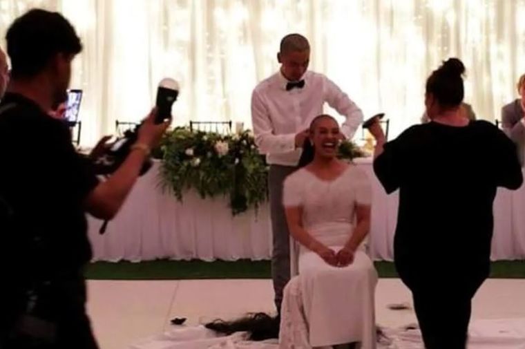 موهای عروس و داماد شب عروسی یک‌باره ریخت!