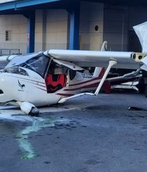 برخورد هواپیمای سبک با یک ساختمان در تبریز