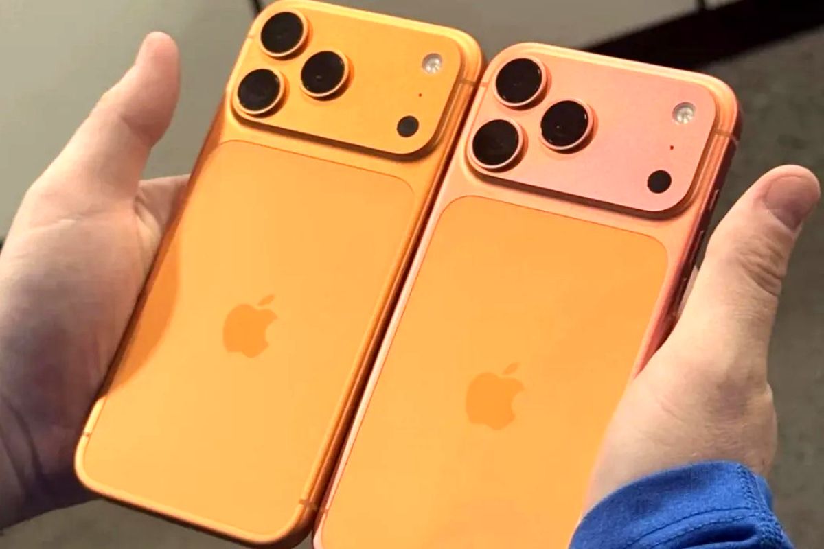 تغییر رنگ آیفون ۱۷ پرو از نارنجی به صورتی