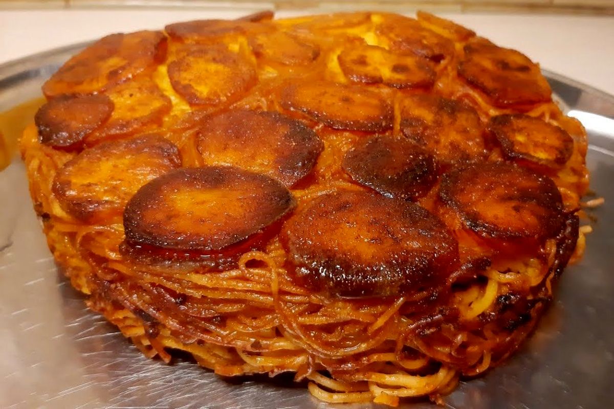 شام امشب با من: ماکارونی با گوشت تکهای؛ غذایی متفاوت و مجلسی!