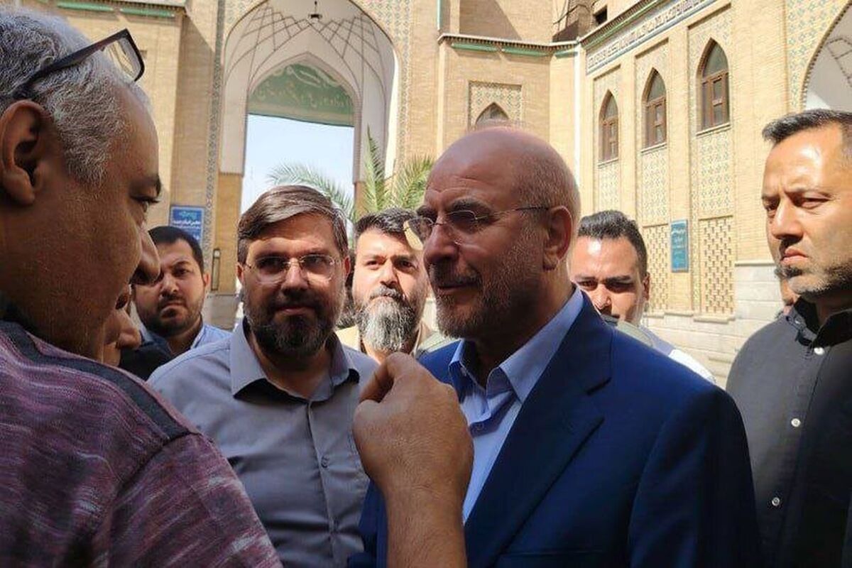 محمدباقر قالیباف امروز صبح در کجا رای خود را به صندوق انداخت+عکس

