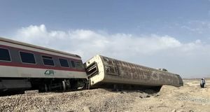 خروج قطار مسافربری تهران کرمان از ریل+ جزئیات