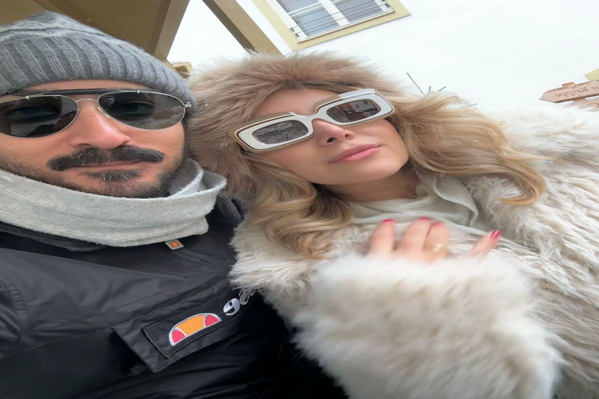 تعطیلات زمستانی رضا قوچان‌نژاد و سروین بیات در اتریش