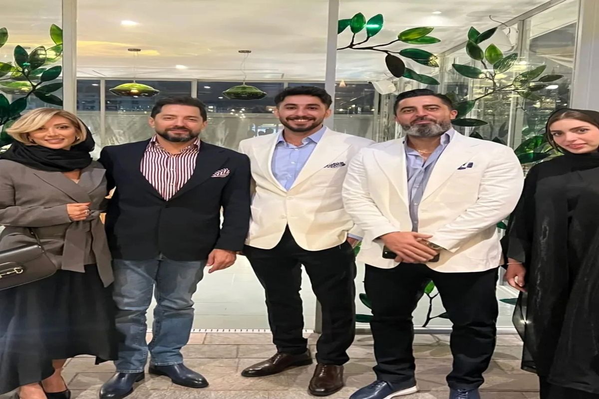 غوغای بازیگران در افتتاحیه رستوران بهرام رادان و مینا مختاری/ تصاویر