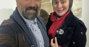 کریسمس در منزل تازه عروس سینمای ایران/ عکس