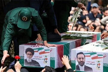 پیکرشهید راه خدمت محمد علی آل هاشم به خاک سپرده شد/ تصویر