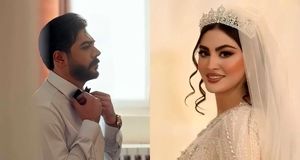 تغییر مریم مومن قبل و بعد از میکاپ عروسی‌اش/ ببینید