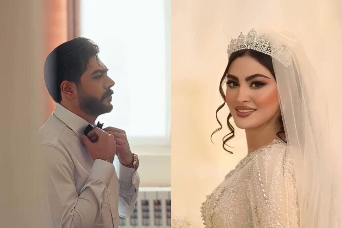 تغییر مریم مومن قبل و بعد از میکاپ عروسی‌اش/ ببینید