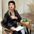 نیلوفر پارسا با ژست هنری/ عکس