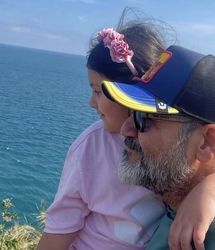 قاب پدر دختری بامزه از بهروز سریال زیر آسمان شهر