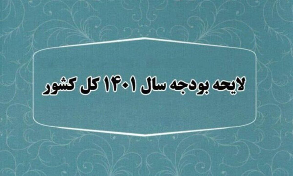 کلیات لایحه بودجه ۱۴۰۱ تصویب شد