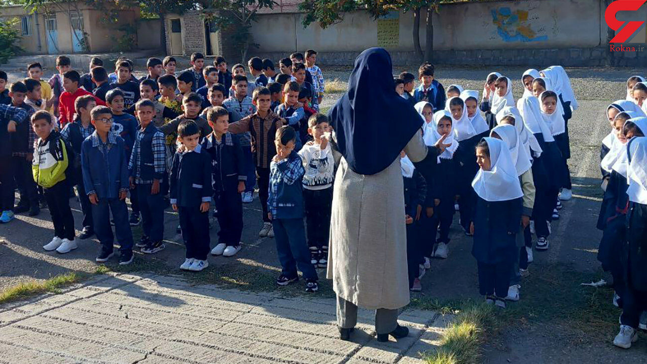  اشک های تلخ دانش‌آموزان در روز بازنشستگی خانم معلم مهربان
