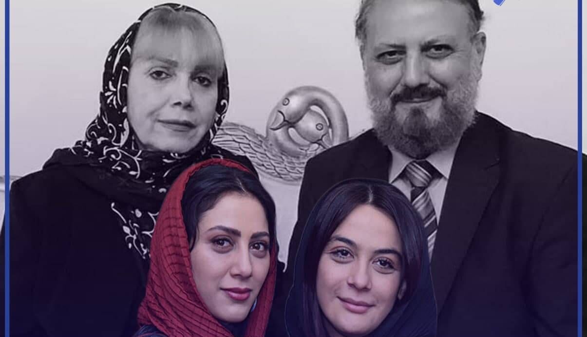 مونا و مارال فرجاد به سوگ مادر نشستند