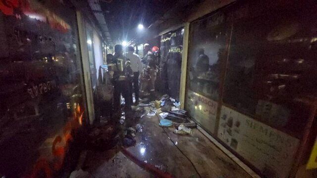 آتش‌سوزی ساختمان ۱۲ طبقه تجاری در جمهوری