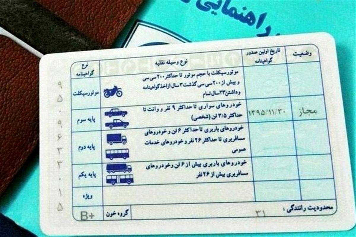 یک تغییر مهم در گواهینامه های رانندگی