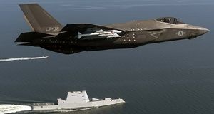 جنگنده‌های «اف-۳۵» آمریکا به پرواز درآمدند / مقصد نهایی این جنگنده‌ها کجاست؟