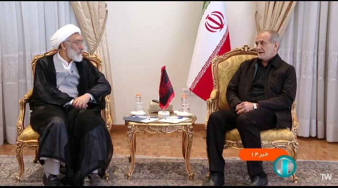 پورمحمدی به دیدار پزشکیان رفت/ قدر دانی رئیس جمهور منتخب از پور محمدی