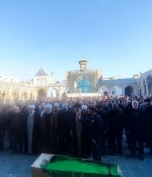 پیکر مرحومه اشرف بروجردی به خاک سپرده شد