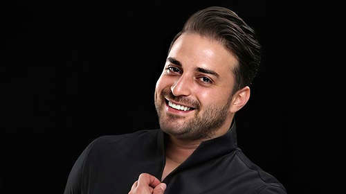 قاب عاشقانه بابک جهانبخش و همسرش در یک مکان خاص!